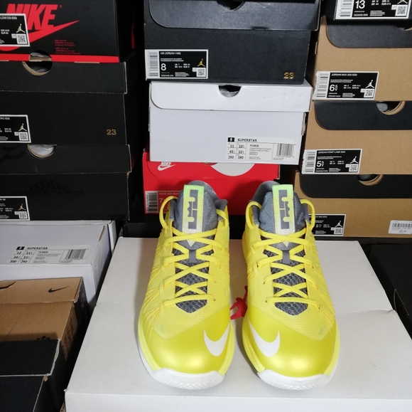 "RARE" NIKE AIR LEBRON JAMES 10 "SONIC" MEN'S SZ7.5➡️WOMEN'S SZ9 BRAND NEW - Picture 8 of 13